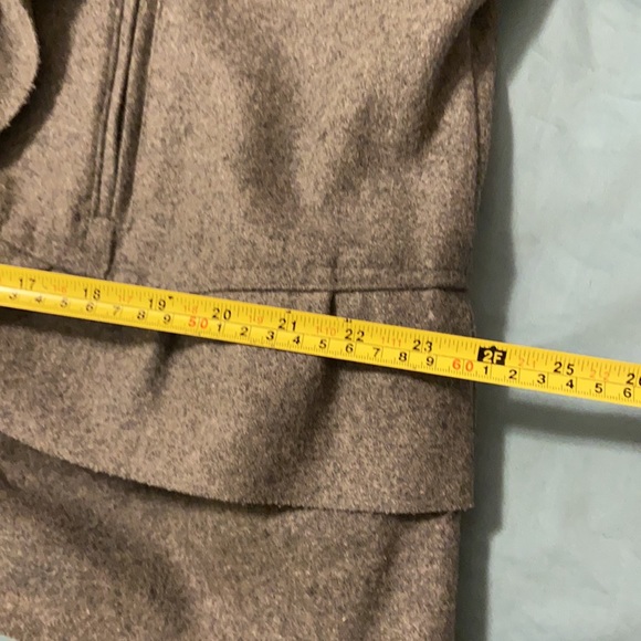 Oleg Cassini Gray Ruffled Versatile Jacket Coat 2X - Picture 12 of 13